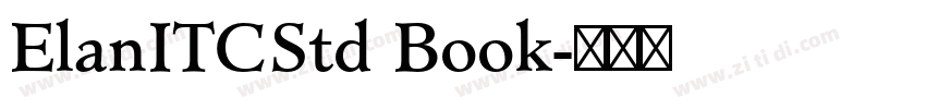 ElanITCStd Book字体转换